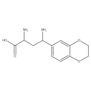 2,4-Diamino-4-(2,3-dihydrobenzo[b][1,4]dioxin-6-yl)butanoic acid结构式