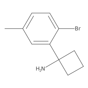 1-(2-Bromo-5-methylphenyl)cyclobutan-1-amine Structure