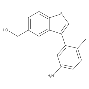 3-(5-Amino-2-methylphenyl)benzo[b]thiophene-5-methanol结构式