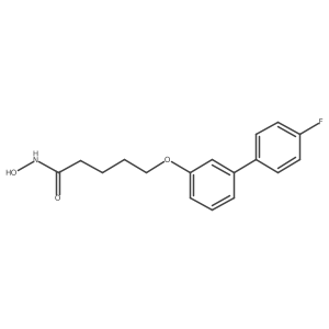 5-[(4a(2)-Fluoro[1,1a(2)-biphenyl]-3-yl)oxy]-N-hydroxypentanamide结构式