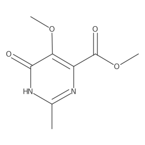 Methyl 5-methoxy-2-methyl-6-oxo-1,6-dihydropyrimidine-4-carboxylate结构式
