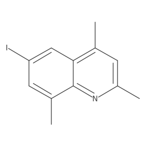 6-Iodo-2,4,8-trimethylquinoline Structure