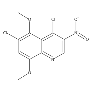 4,6-Dichloro-5,8-dimethoxy-3-nitroquinoline Structure