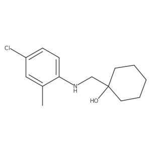 1-{[(4-Chloro-2-methylphenyl)amino]methyl}cyclohexan-1-ol结构式