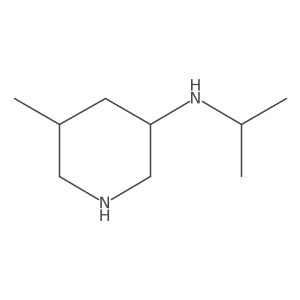 5-methyl-N-(propan-2-yl)piperidin-3-amine Structure
