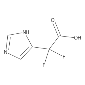 2,2-difluoro-2-(1H-imidazol-5-yl)acetic acid结构式