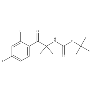 tert-butyl N-[1-(2,4-difluorophenyl)-2-methyl-1-oxopropan-2-yl]carbamate Structure