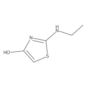 2-(Ethylamino)-1,3-thiazol-4-ol结构式