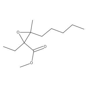 Methyl 2-ethyl-3-methyl-3-pentyloxirane-2-carboxylate Structure