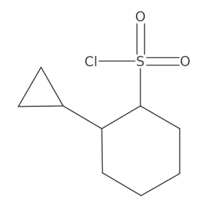 2-Cyclopropylcyclohexane-1-sulfonyl chloride结构式