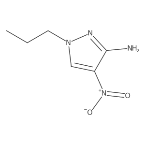 4-Nitro-1-propyl-1H-pyrazol-3-amine结构式