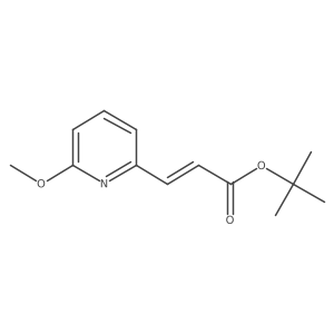 tert-butyl (2E)-3-(6-methoxypyridin-2-yl)prop-2-enoate Structure