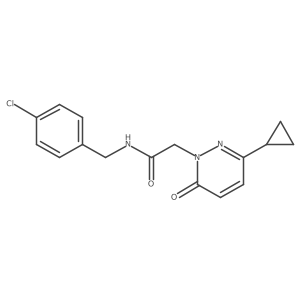 N-(4-chlorobenzyl)-2-(3-cyclopropyl-6-oxopyridazin-1(6H)-yl)acetamide Structure