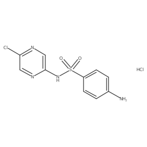 4-amino-N-(5-chloropyrazin-2-yl)benzenesulfonamide hydrochloride结构式