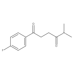 N,N-dimethyl-4-fluoro-gamma-oxobenzenebutanoic acid amide结构式