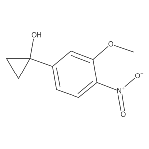 1-(3-Methoxy-4-nitrophenyl)cyclopropan-1-ol Structure