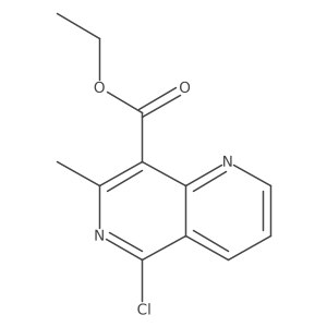 Ethyl 5-chloro-7-methyl-1,6-naphthyridine-8-carboxylate Structure