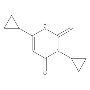 3,6-Dicyclopropyl-1,2,3,4-tetrahydropyrimidine-2,4-dione结构式