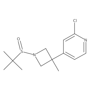 4-(1-(Tert-butylsulfinyl)-3-methylazetidin-3-yl)-2-chloropyridine Structure