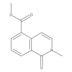 Methyl 2-methyl-1-oxo-1,2-dihydroisoquinoline-5-carboxylate Structure