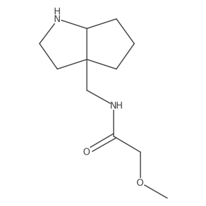 rac-N-{[(3aR,6aR)-octahydrocyclopenta[b]pyrrol-3a-yl]methyl}-2-methoxyacetamide结构式