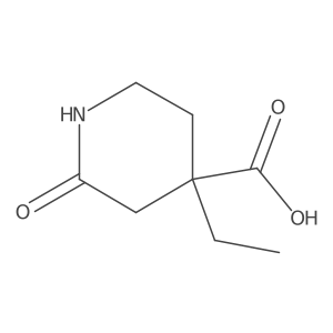 4-Ethyl-2-oxopiperidine-4-carboxylic acid Structure