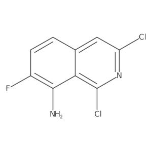 1,3-Dichloro-7-fluoroisoquinolin-8-amine Structure