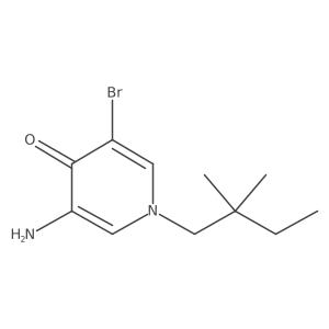 3-Amino-5-bromo-1-(2,2-dimethylbutyl)-1,4-dihydropyridin-4-one Structure