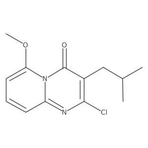 2-chloro-6-methoxy-3-(2-methylpropyl)-4H-pyrido[1,2-a]pyrimidin-4-one结构式