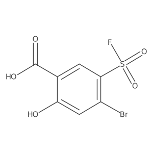 4-Bromo-5-(fluorosulfonyl)-2-hydroxybenzoic acid Structure