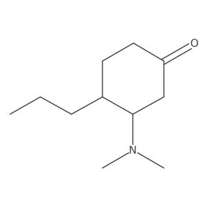 3-(Dimethylamino)-4-propylcyclohexan-1-one Structure