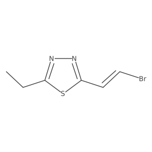 2-(2-Bromoethenyl)-5-ethyl-1,3,4-thiadiazole结构式