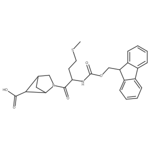 2-[(2S)-2-({[(9H-fluoren-9-yl)methoxy]carbonyl}amino)-4-(methylsulfanyl)butanoyl]-2-azabicyclo[2.1.1]hexane-5-carboxylic acid Structure