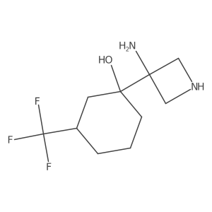 1-(3-Aminoazetidin-3-yl)-3-(trifluoromethyl)cyclohexan-1-ol Structure