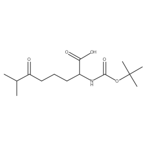 2-{[(Tert-butoxy)carbonyl]amino}-7-methyl-6-oxooctanoic acid Structure