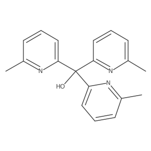 Tris(6-methylpyridin-2-yl)methanol Structure
