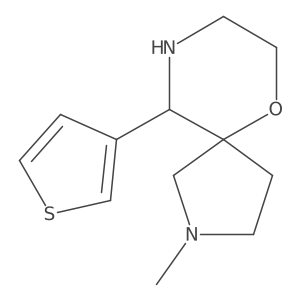 2-Methyl-10-(thiophen-3-yl)-6-oxa-2,9-diazaspiro[4.5]decane Structure
