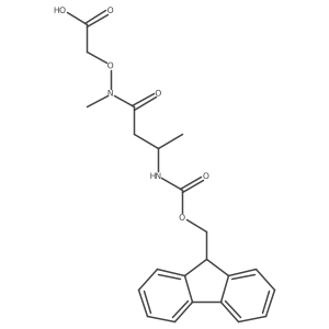 2-{[3-({[(9H-fluoren-9-yl)methoxy]carbonyl}amino)-N-methylbutanamido]oxy}acetic acid结构式