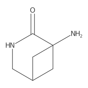(1r,5r)-1-Amino-3-azabicyclo[3.1.1]heptan-2-one结构式