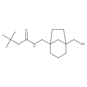 Tert-butyl ((5-(hydroxymethyl)bicyclo[3.2.1]octan-1-yl)methyl)carbamate结构式