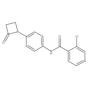 3-Chloro-N-[4-(2-oxoazetidin-1-yl)phenyl]pyridine-4-carboxamide Structure