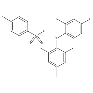 (2,4-Difluorophenyl)(mesityl)iodonium 4-methylbenzenesulfonate Structure