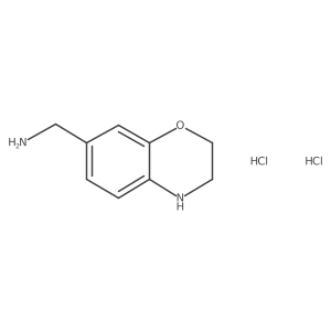 (3,4-dihydro-2H-1,4-benzoxazin-7-yl)methanamine dihydrochloride Structure