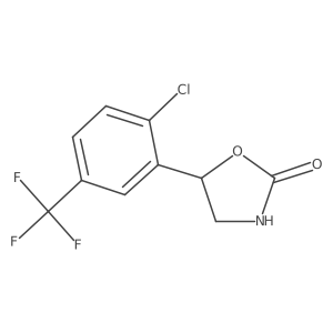 5-[2-Chloro-5-(trifluoromethyl)phenyl]-1,3-oxazolidin-2-one结构式