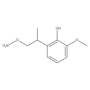 2-[1-(Aminooxy)propan-2-yl]-6-methoxyphenol结构式