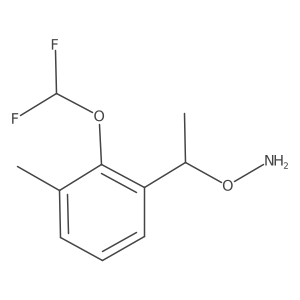 O-{1-[2-(difluoromethoxy)-3-methylphenyl]ethyl}hydroxylamine结构式