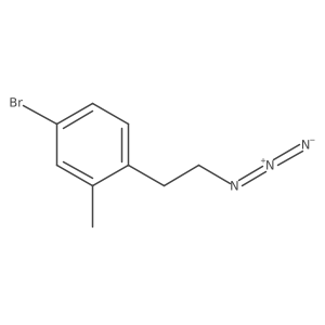 1-(2-Azidoethyl)-4-bromo-2-methylbenzene结构式