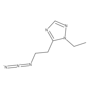 5-(2-azidoethyl)-1-ethyl-1H-1,2,4-triazole结构式