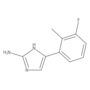 5-(3-fluoro-2-methylphenyl)-1H-imidazol-2-amine结构式