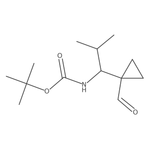 tert-butyl N-[1-(1-formylcyclopropyl)-2-methylpropyl]carbamate Structure